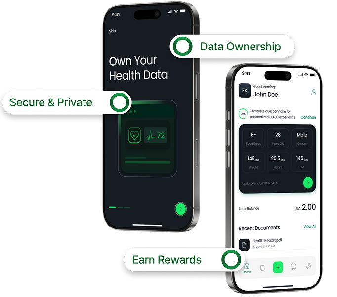 Health Data App Mockup
